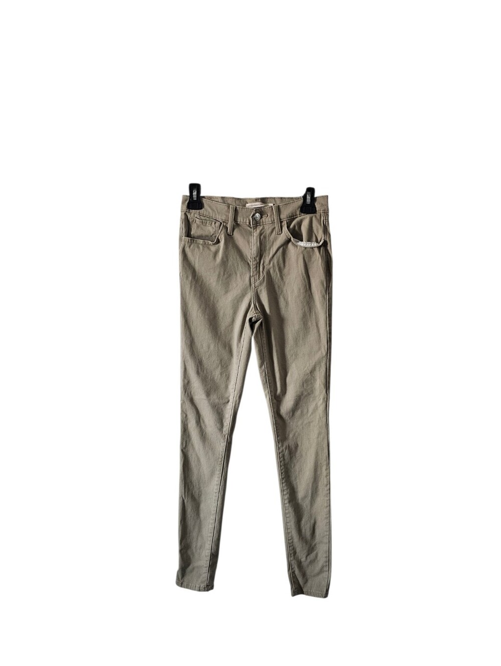 Levi's 720 High Rise Super Skinny Jeans Women's Size 27 Khaki Tan Stretch